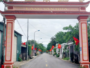Các Khối trên địa bàn phường Long Sơn cải tạo, nâng cấp và đổi tên cổng Làng văn hóa, Nhà văn hóa sau sáp nhập đơn vị hành chính.