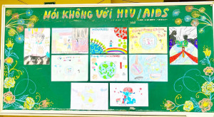 TRƯỜNG TIỂU HỌC LONG SƠN HƯỞNG ỨNG THÁNG HÀNH ĐỘNG QUỐC GIA PHÒNG CHỐNG HIV/AIDS VÀ HƯỞNG ỨNG NGÀY THẾ GIỚI PHÒNG, CHỐNG AIDS (1/12/2023)