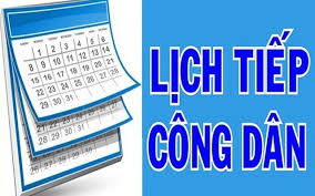 THÔNG BÁO LỊCH TIẾP CÔNG DÂN QUÝ 1/2025